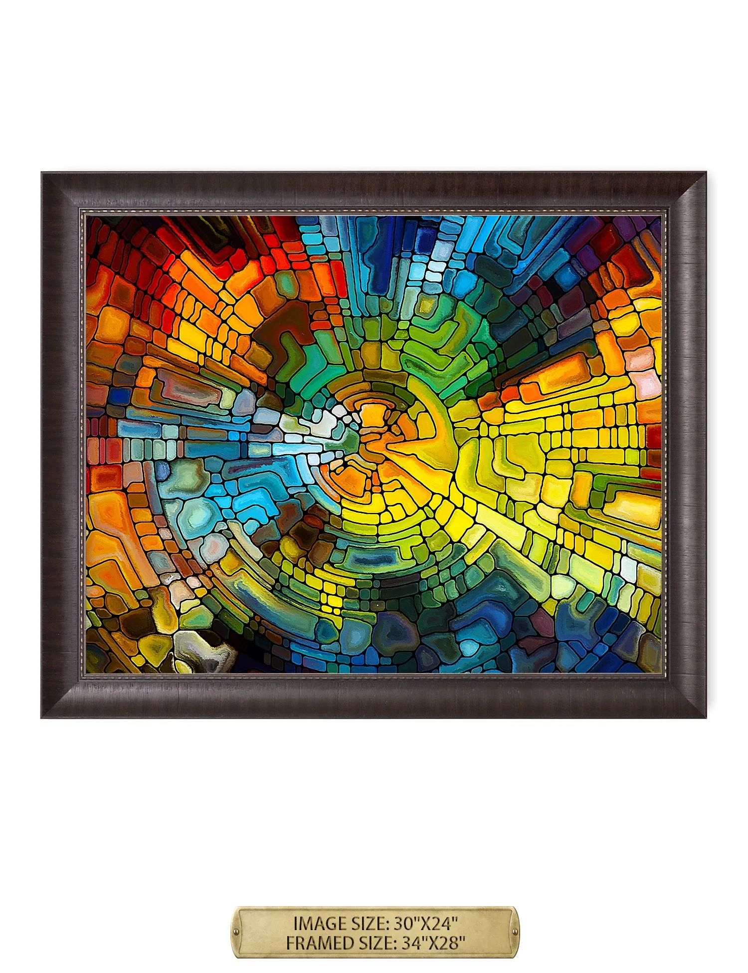 Abstract Art (Stained Glass Pattern).
