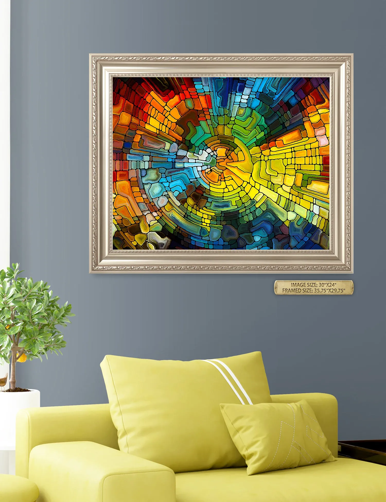 Abstract Art (Stained Glass Pattern).