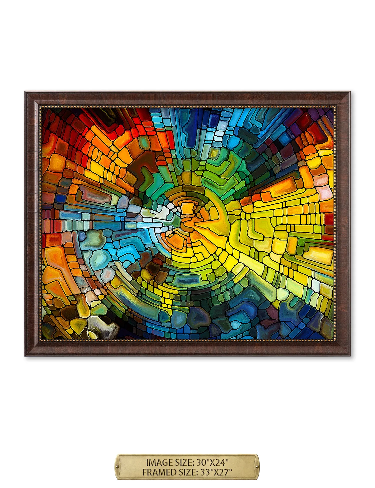 Abstract Art (Stained Glass Pattern).