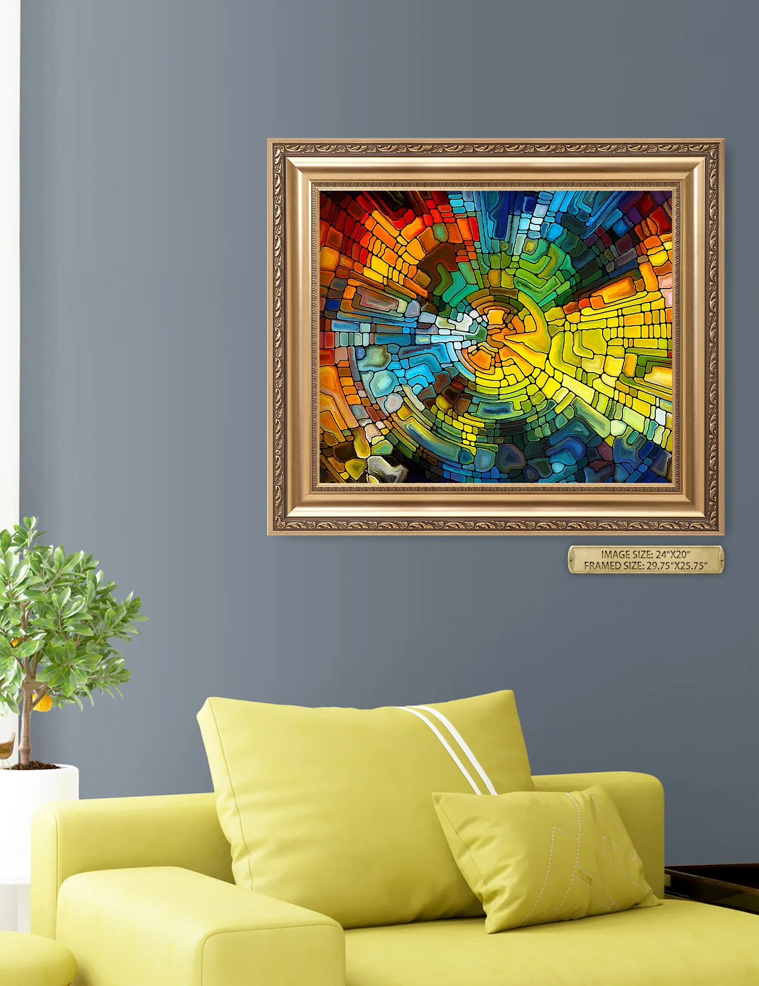 Abstract Art (Stained Glass Pattern).