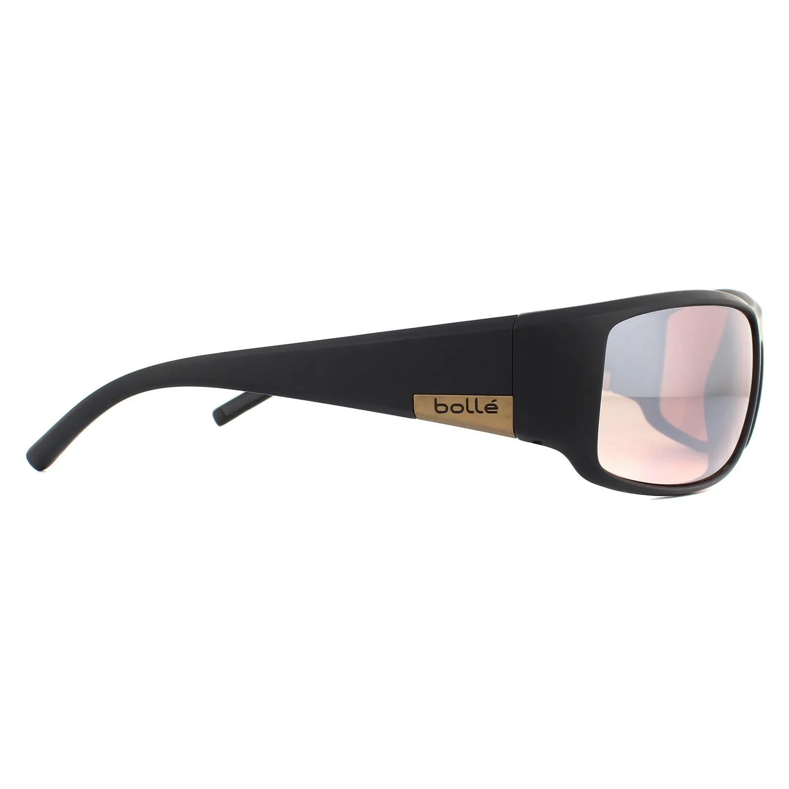 Bolle Sunglasses King 12575 Matte Black Metal Brown Phantom Brown Gun Cat
