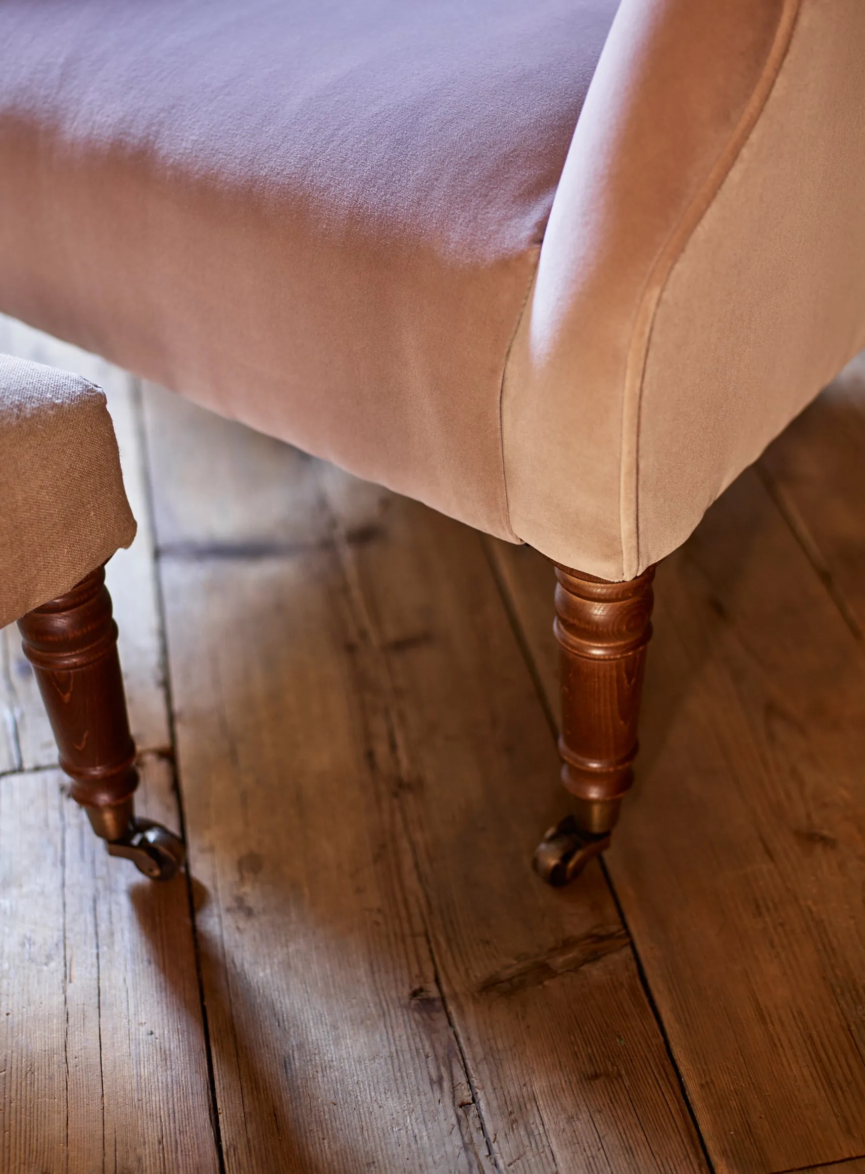 Bromley Wingback Chair, Clover Velvet