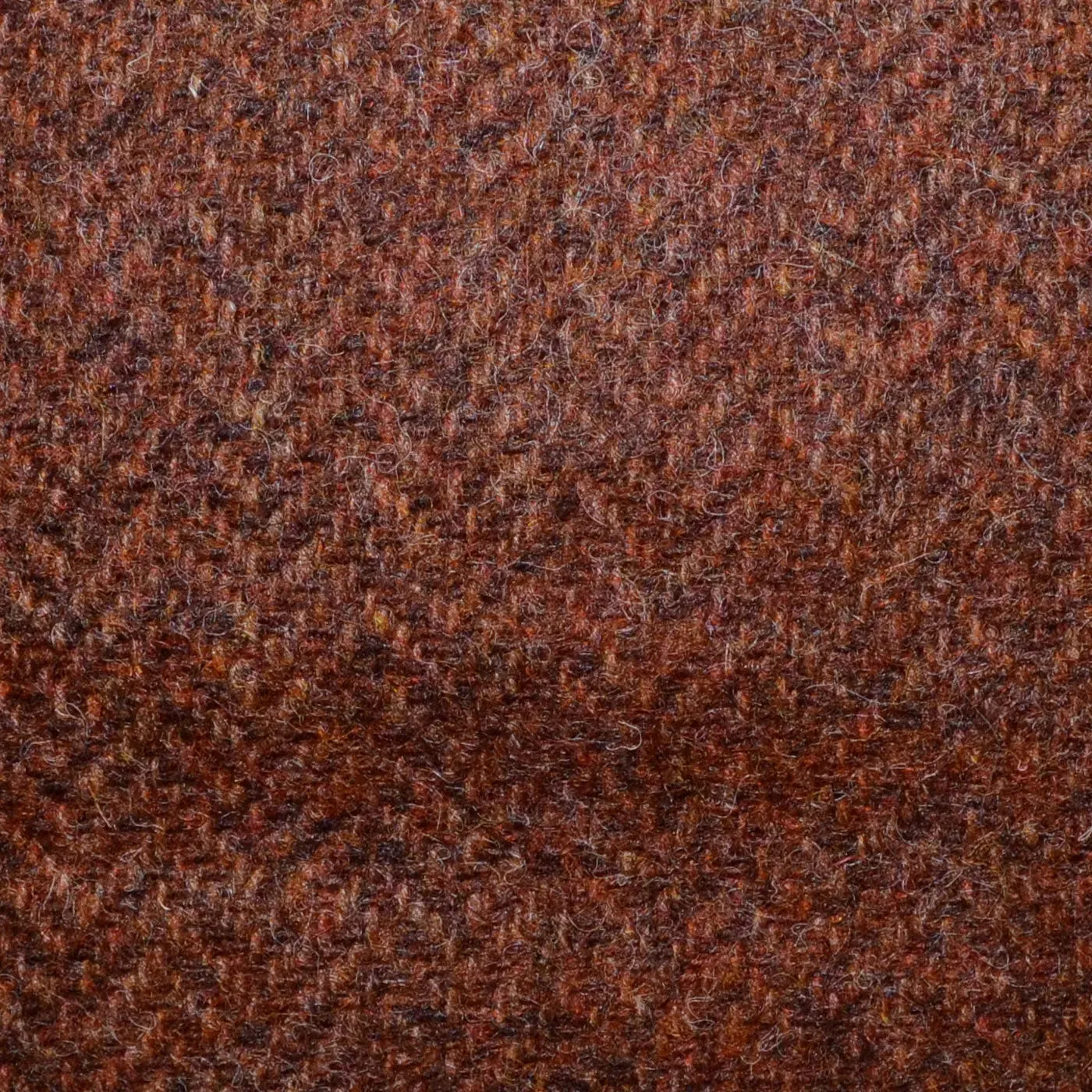 Burnt Orange Herringbone Shetland Tweed