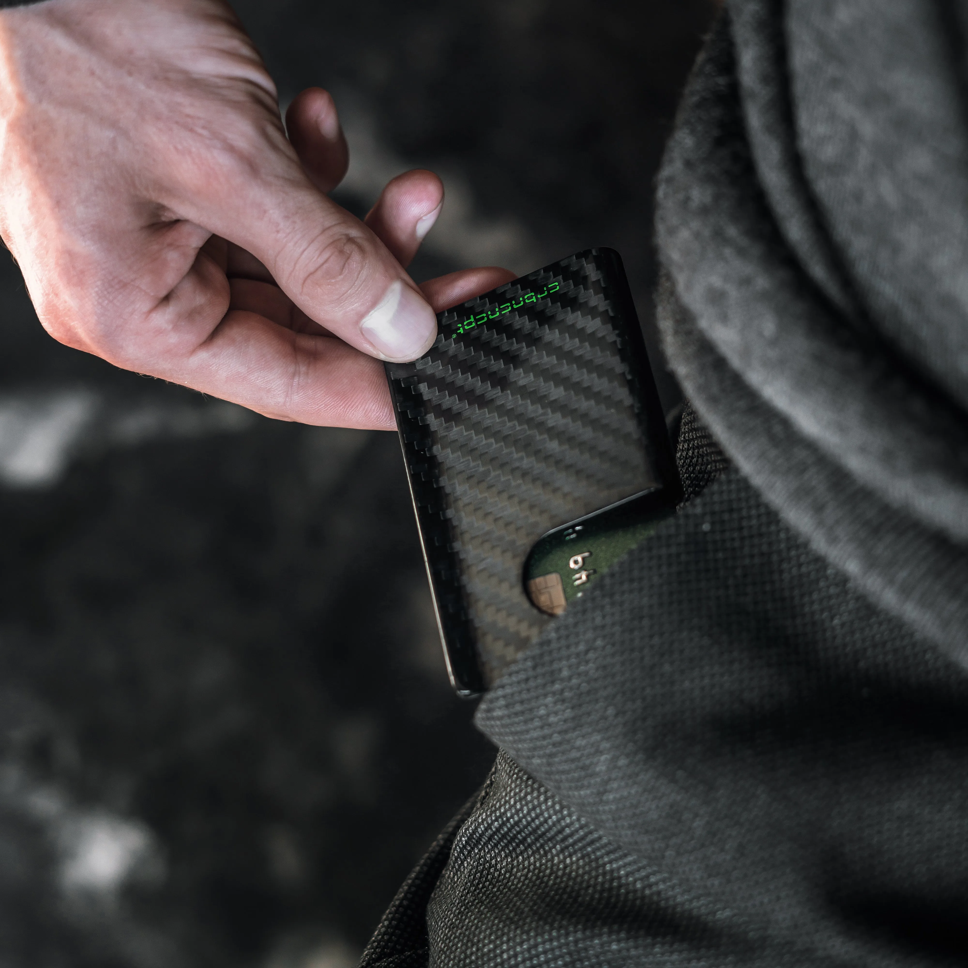 Carbon Fiber Kartenetui
