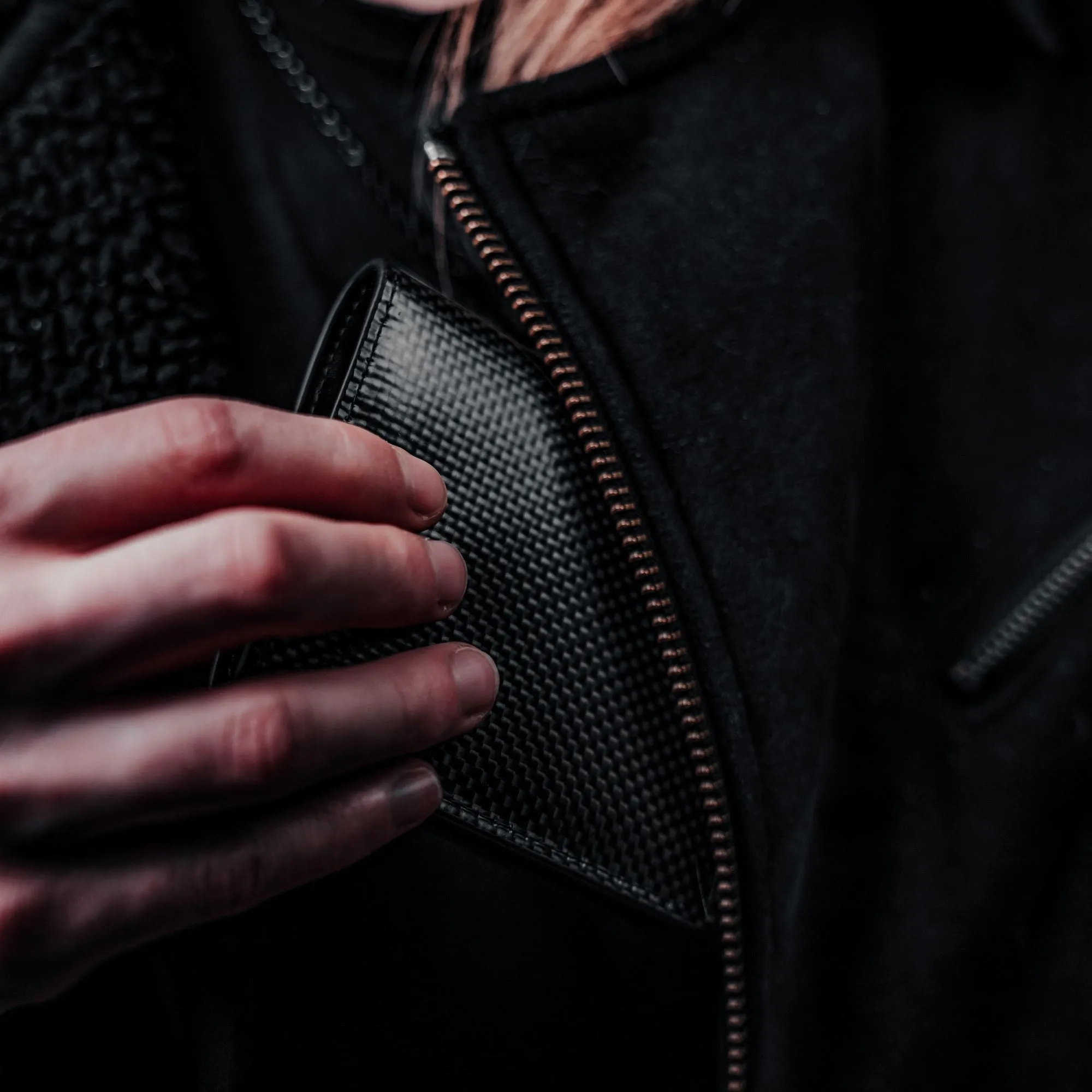 Carbon Fiber Portemonnaie Compact