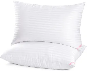 EIUE Hotel Collection Bed Pillows for Sleeping 2 Pack Queen SizePillows for Side and Back Sleepers,Super Soft Down Alternative Microfiber Filled Pillows,20 x 30 Inches