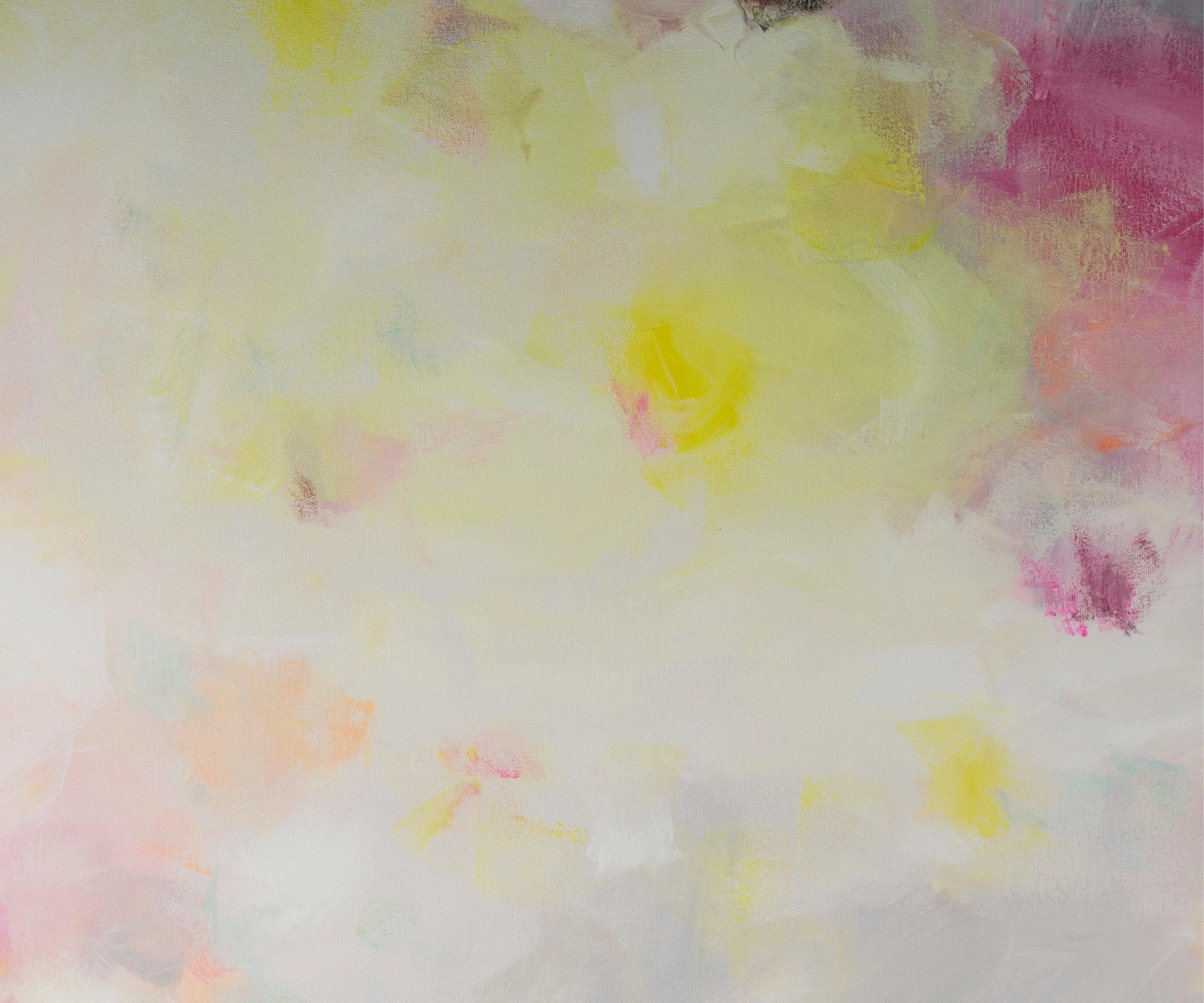 Extra large modern pink wall art, Landscape print, large abstract painting print, pink and yellow painting, acrylic abstract painting