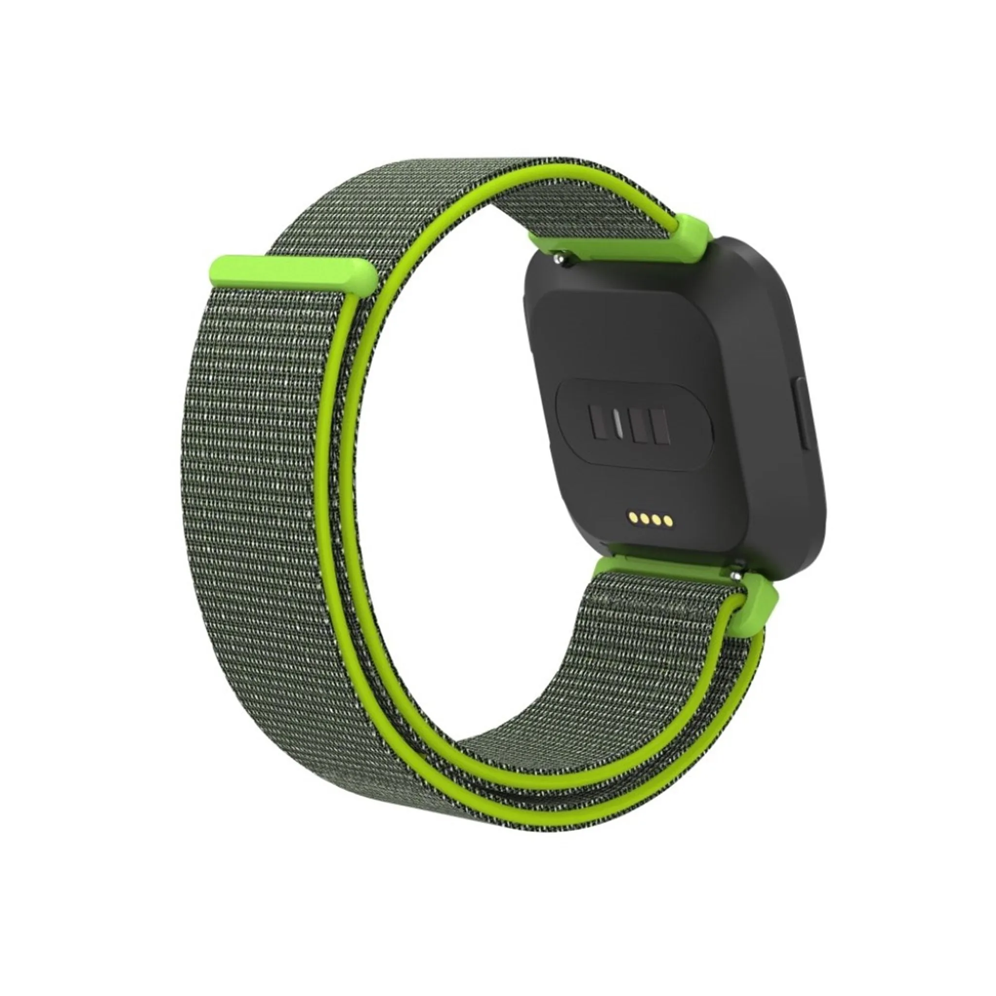 Fitbit Versa velcro closure flexible watchband - Yellowgreen