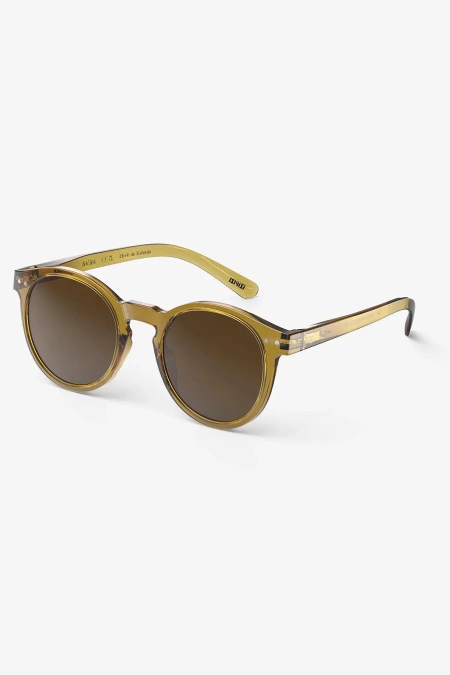 Izipizi #M Sunglasses in Golden Green