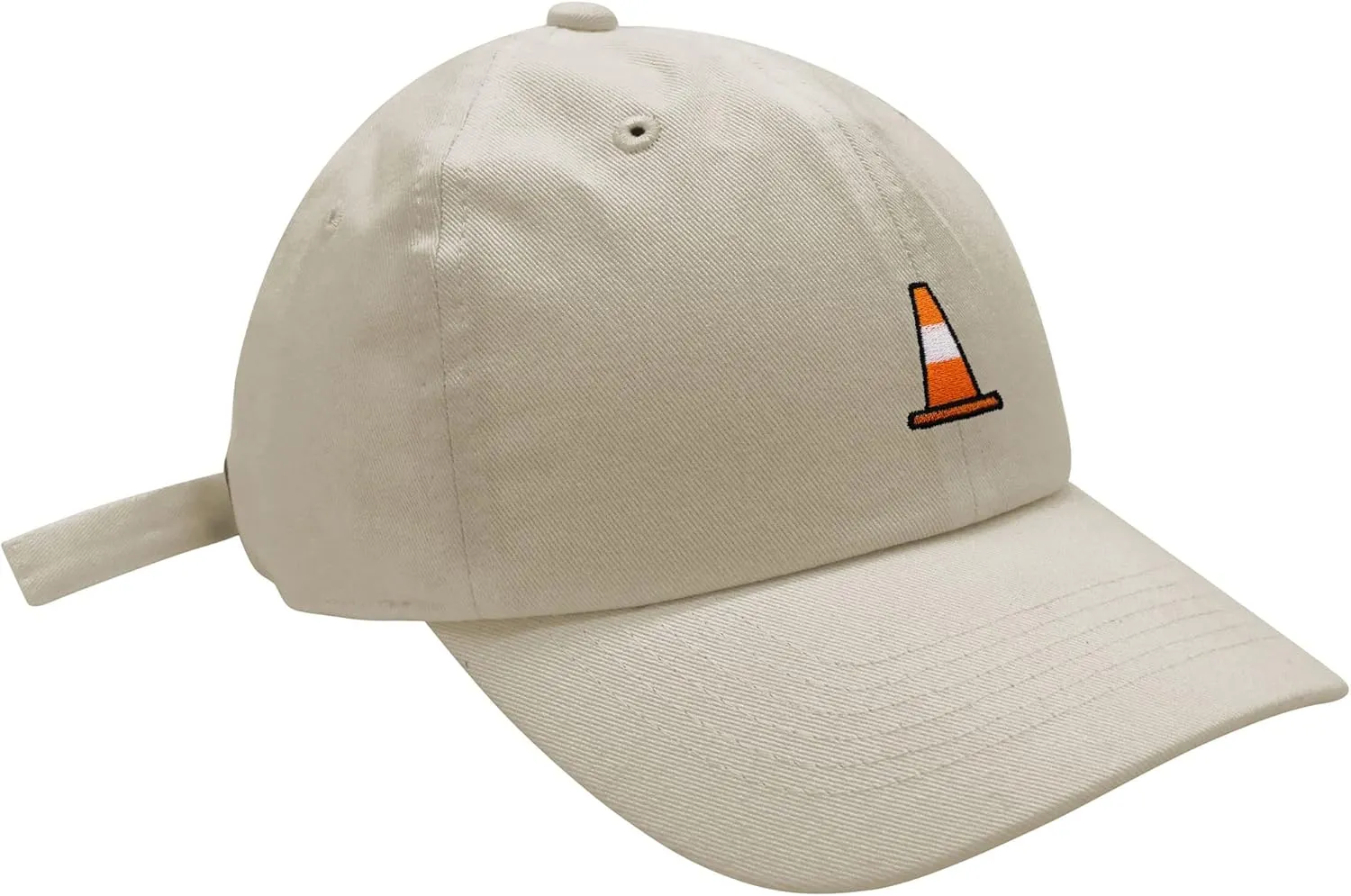 JPAK Safety Cone Baseball Cap Embroidered Cotton Dad Hat - Construction
