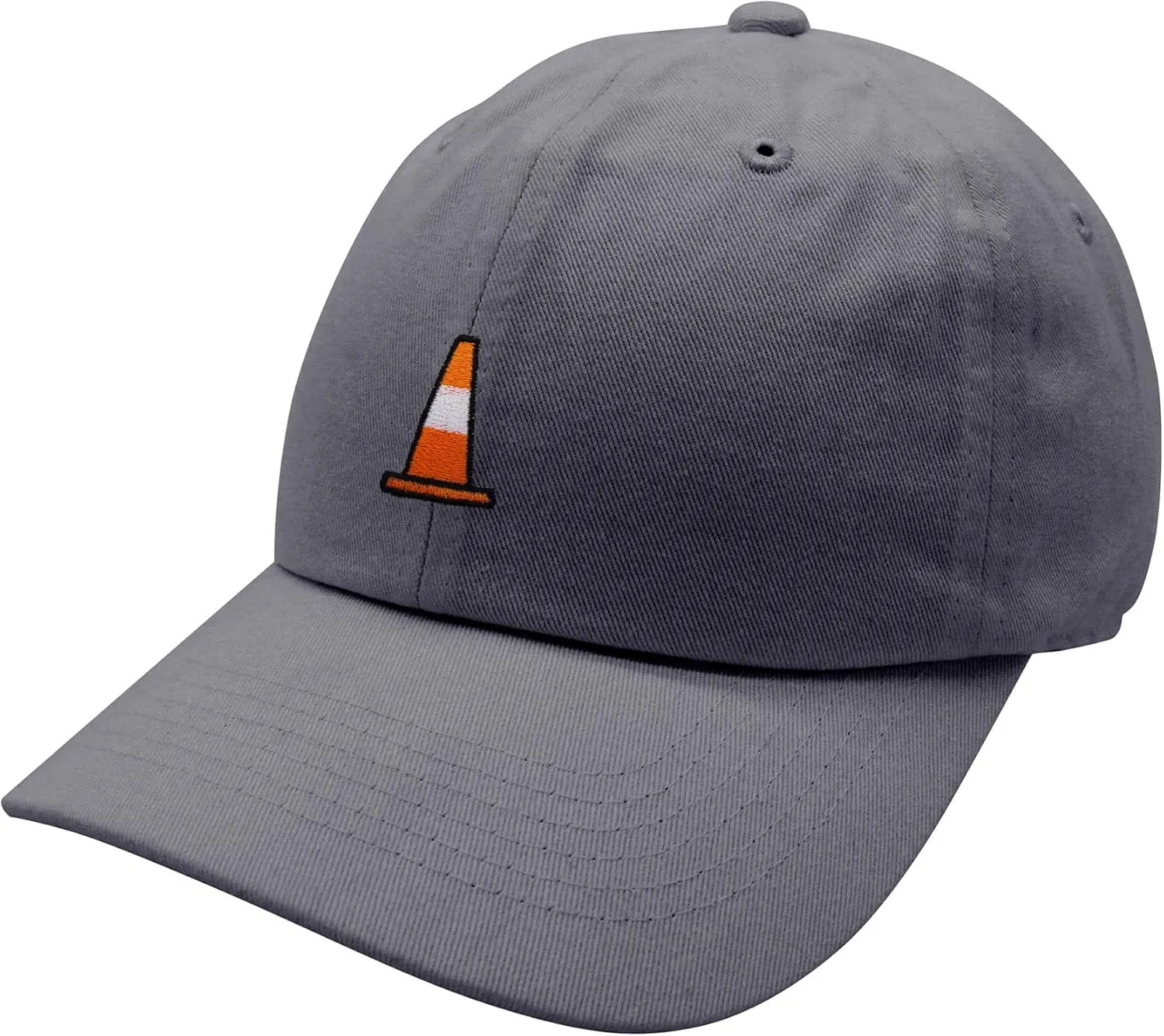 JPAK Safety Cone Baseball Cap Embroidered Cotton Dad Hat - Construction