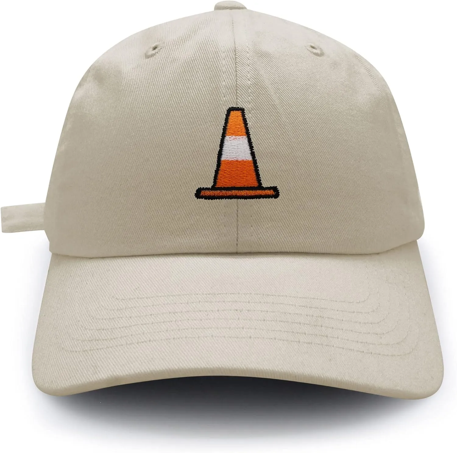 JPAK Safety Cone Baseball Cap Embroidered Cotton Dad Hat - Construction