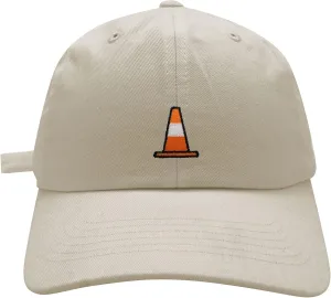 JPAK Safety Cone Baseball Cap Embroidered Cotton Dad Hat - Construction