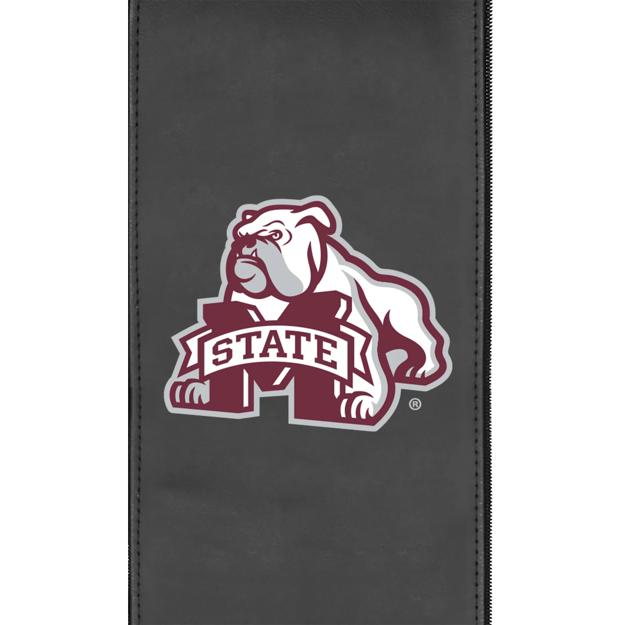 Logo Panel with Mississippi State Secondary fits Xpression Gaming Chair Only