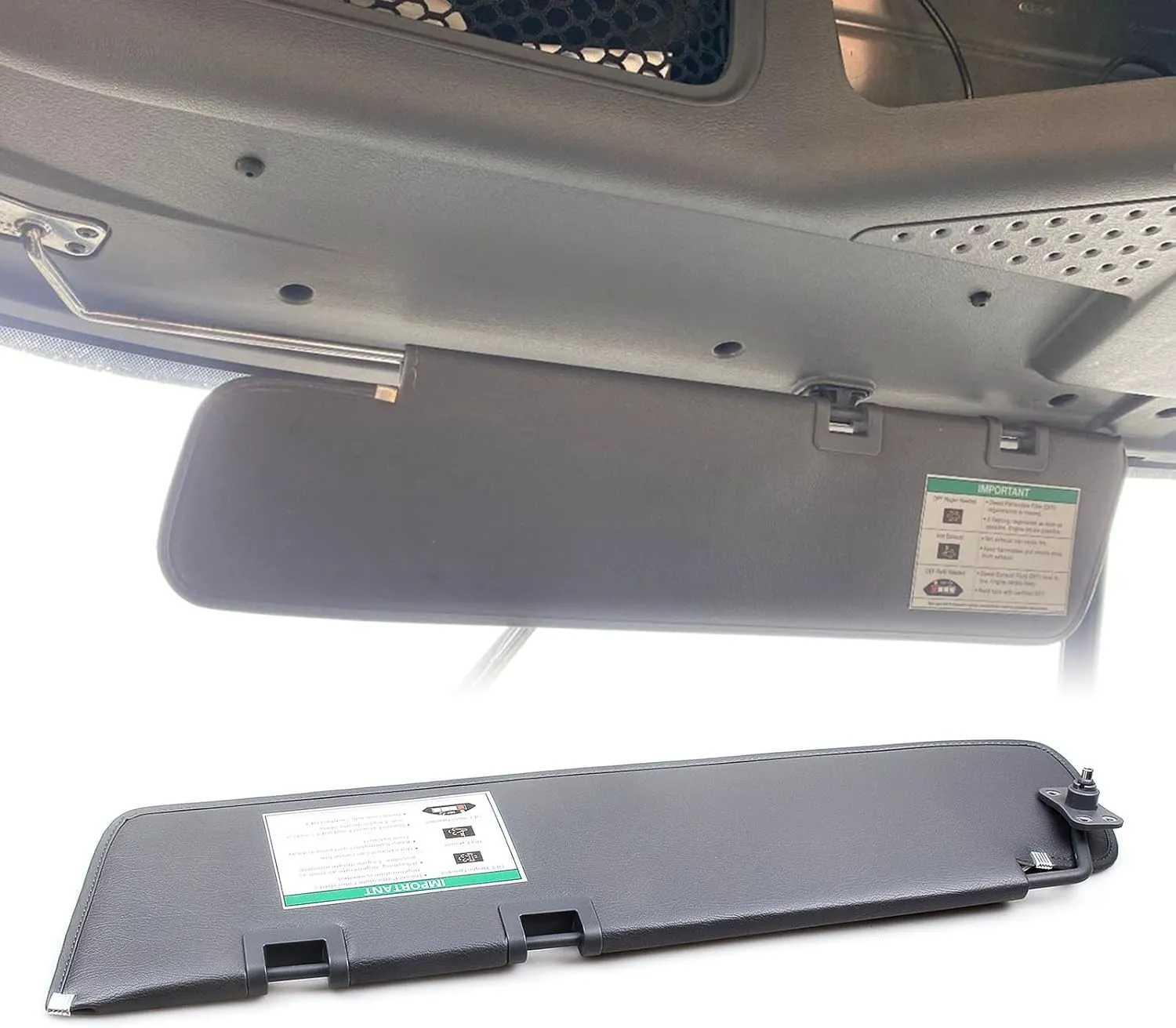 Luxury Sport Truck Sun Visor Shade Assembly For Freightliner Cascadia 2007-2017 (After June 2007) Truck Interior Visor Shade