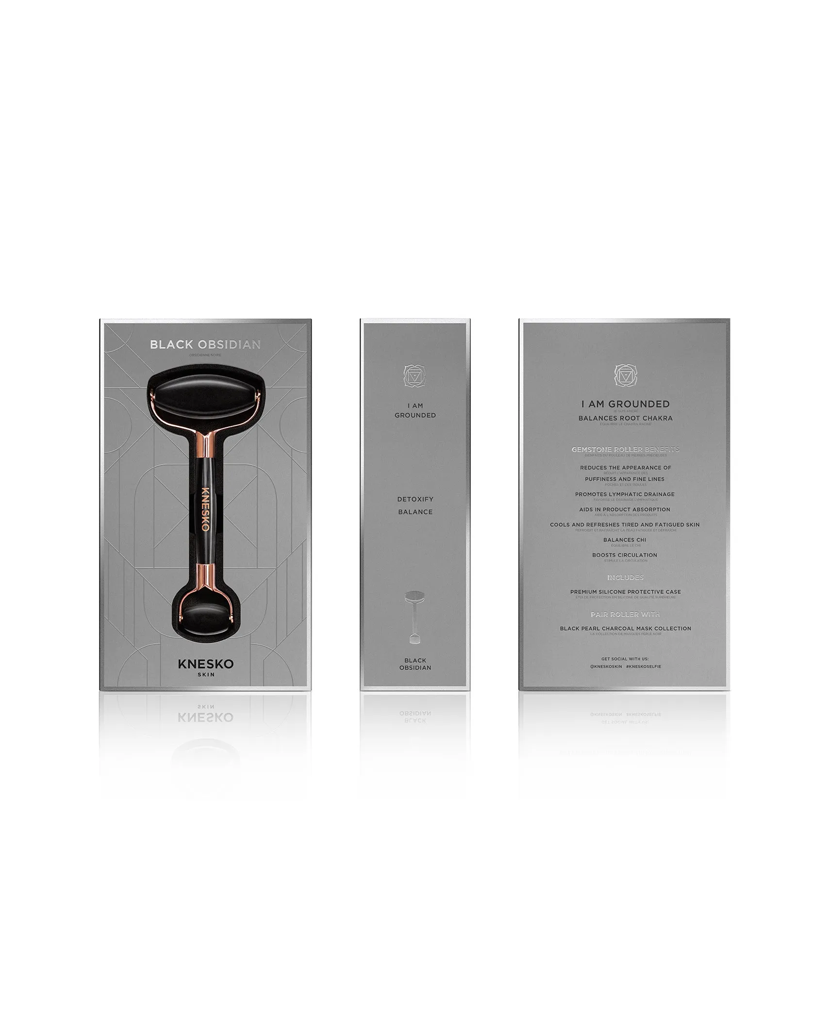 Obsidian Gemstone Roller