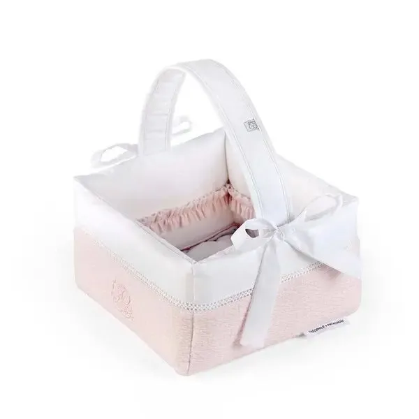Padded Vanity Basket - Cotton Pink