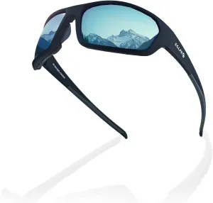 Polarized Motorcycle Riding Glasses UV Protection Foam Padded, Fishing, Golfing, Hiking, Fit Men Women
