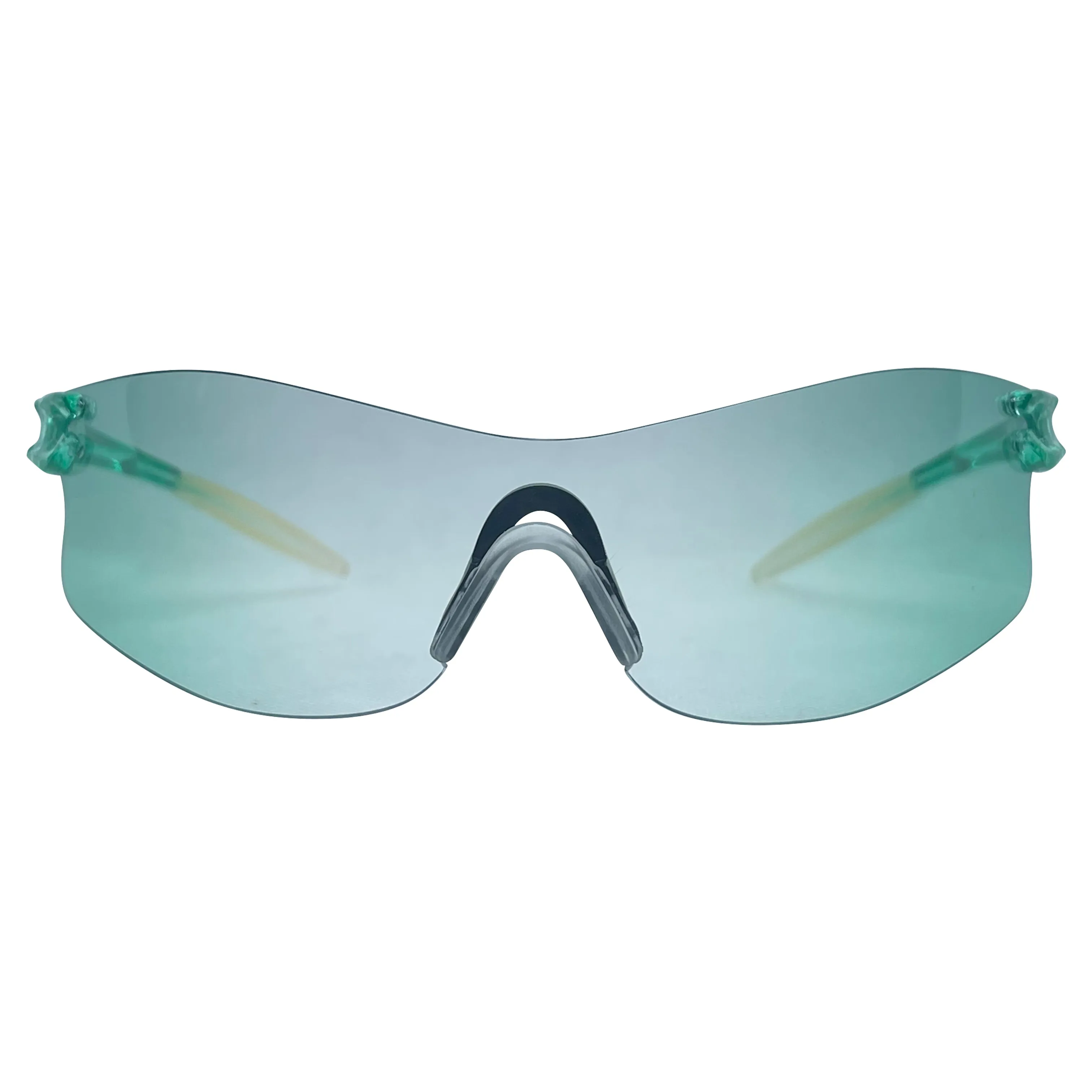 PUMA Green Sporty Shield Sunglasses