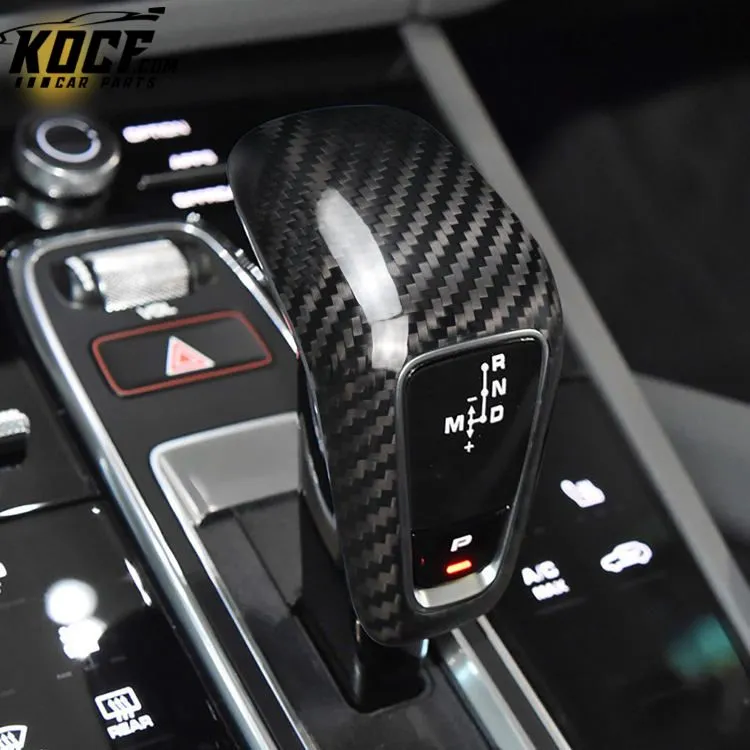 Real Carbon Fiber Car Interior Accessories Gear Shift Cover For Porsche Cayenne 2019 