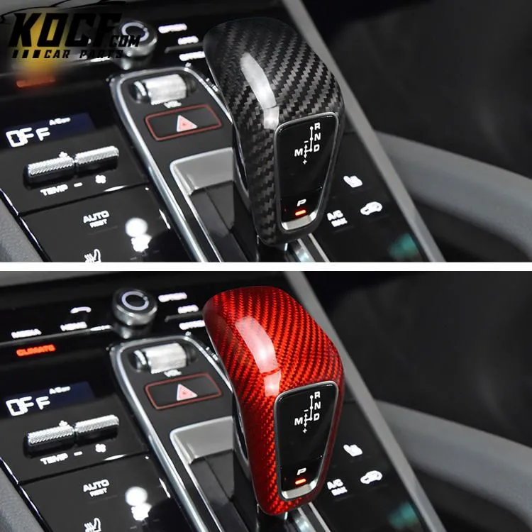 Real Carbon Fiber Car Interior Accessories Gear Shift Cover For Porsche Cayenne 2019 