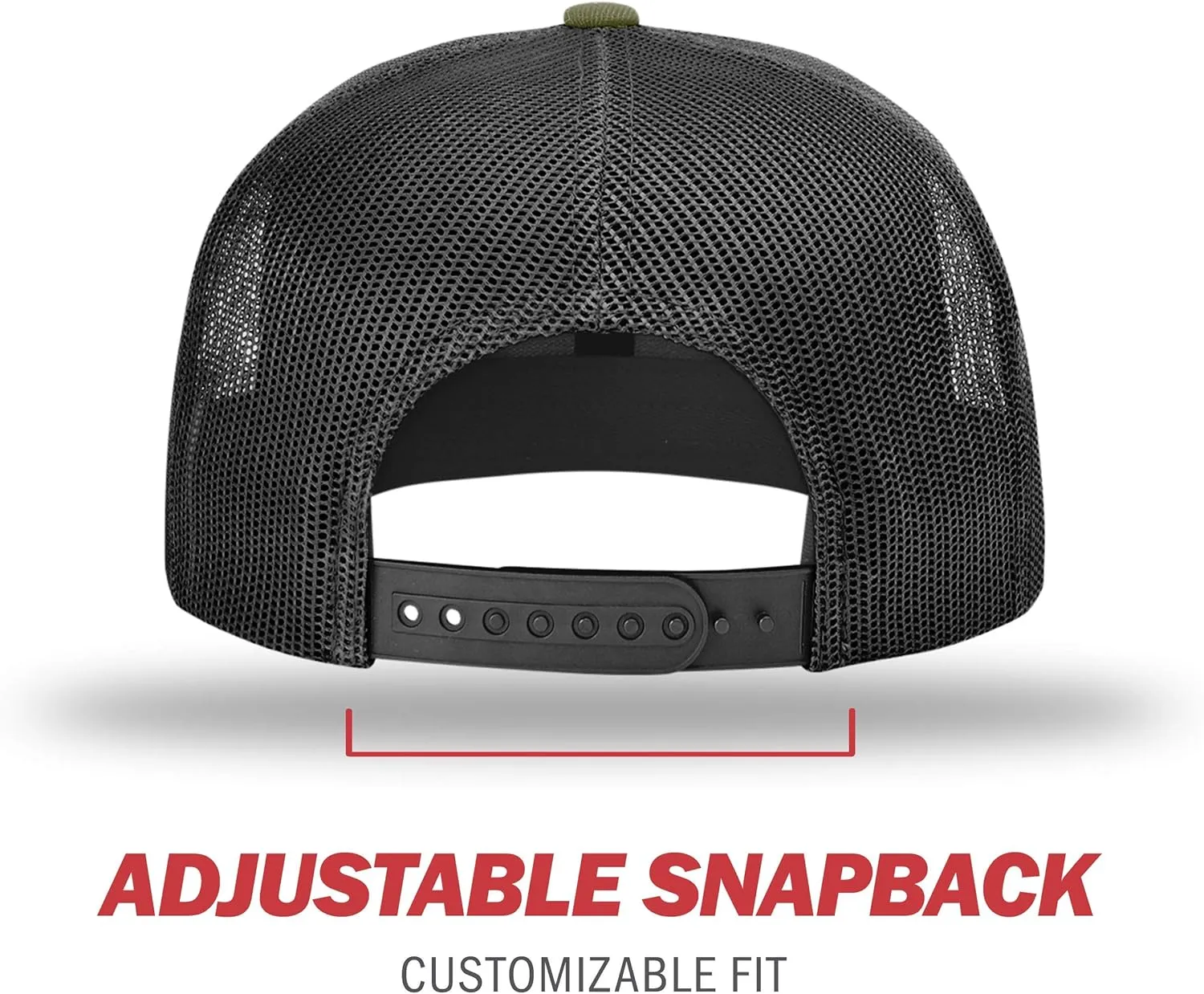 Richardson Unisex 511 Flatbill Trucker Adjustable Snapback Baseball Cap