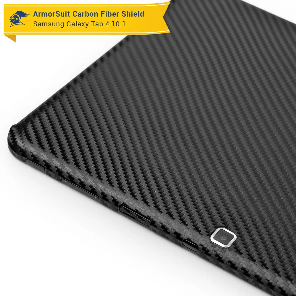 Samsung Galaxy Tab 4 10.1 Screen Protector   Black Carbon Fiber Film Protector