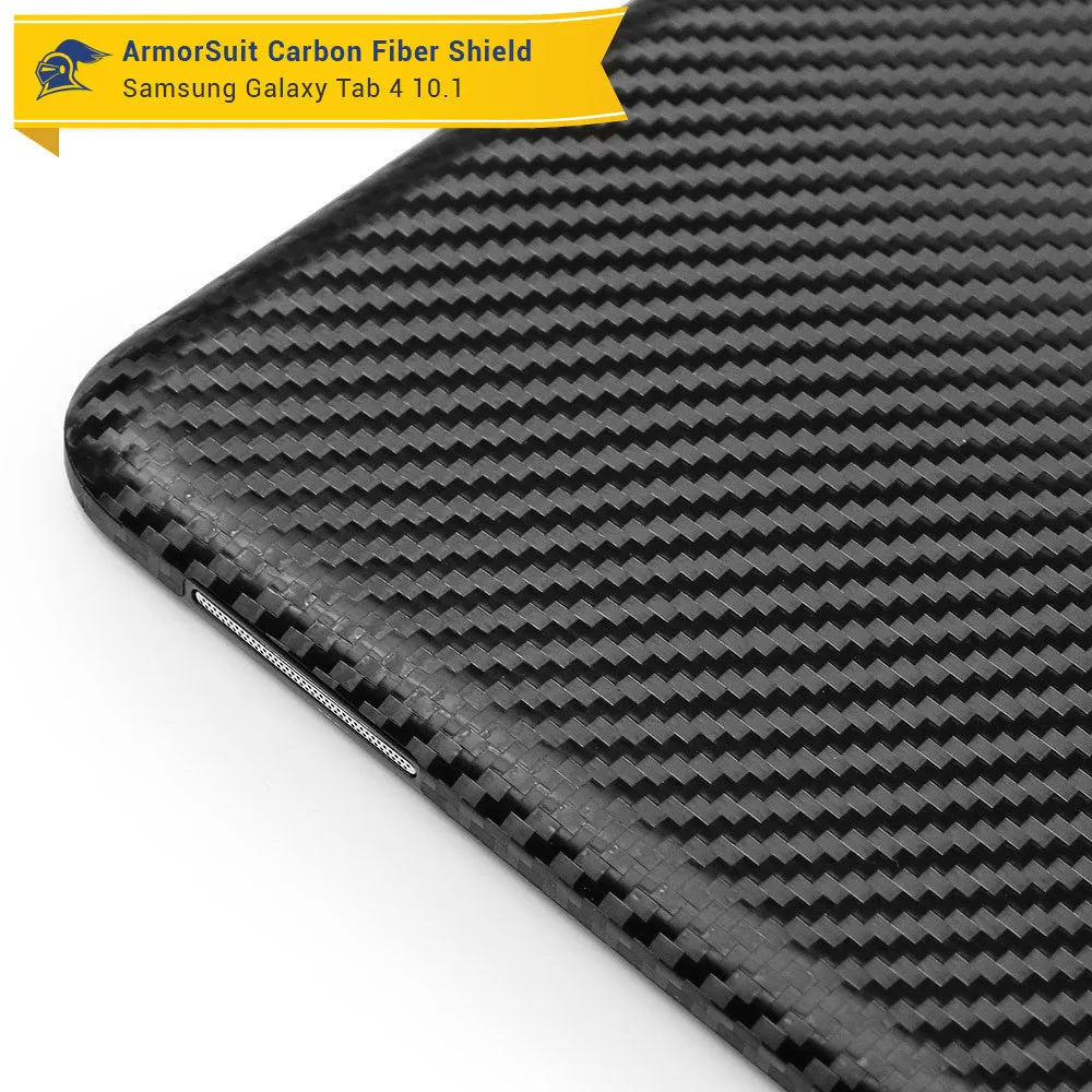 Samsung Galaxy Tab 4 10.1 Screen Protector   Black Carbon Fiber Film Protector