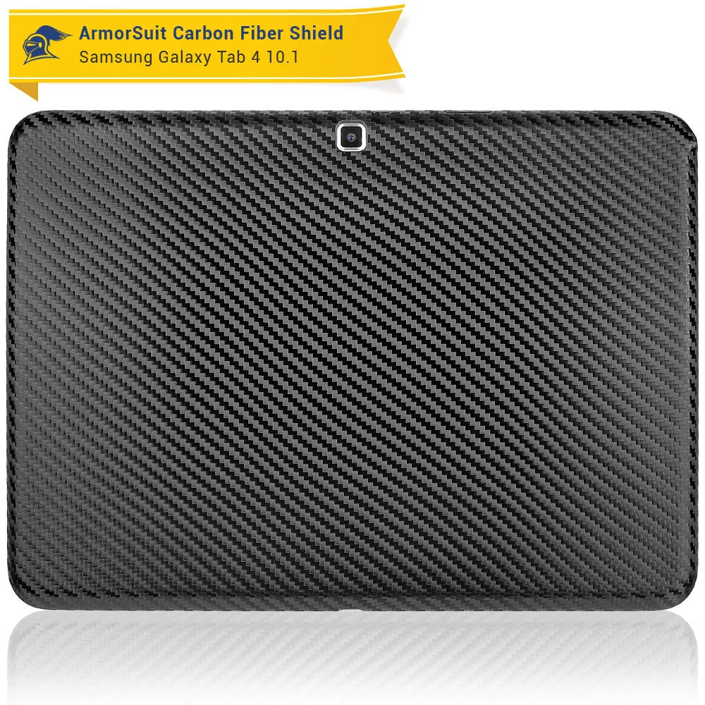 Samsung Galaxy Tab 4 10.1 Screen Protector   Black Carbon Fiber Film Protector
