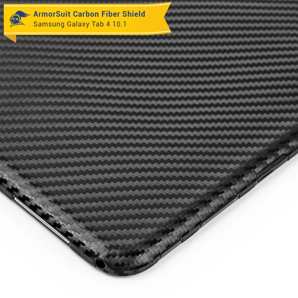 Samsung Galaxy Tab 4 10.1 Screen Protector   Black Carbon Fiber Film Protector