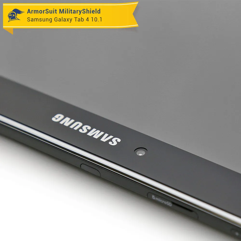 Samsung Galaxy Tab 4 10.1 Screen Protector   Black Carbon Fiber Film Protector
