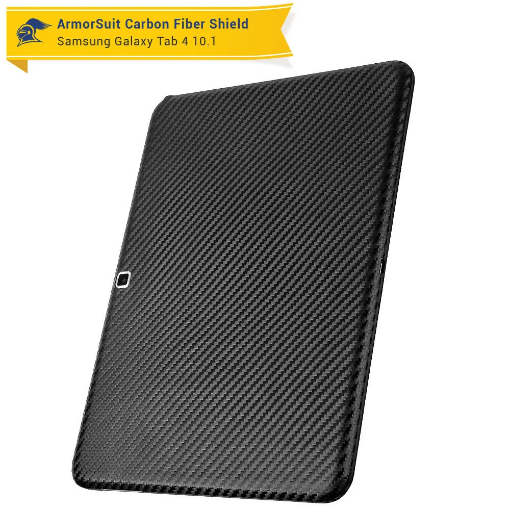 Samsung Galaxy Tab 4 10.1 Screen Protector   Black Carbon Fiber Film Protector
