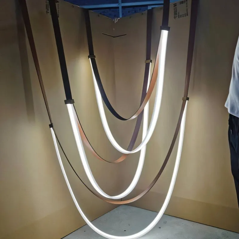 Shalom Leather Chandelier