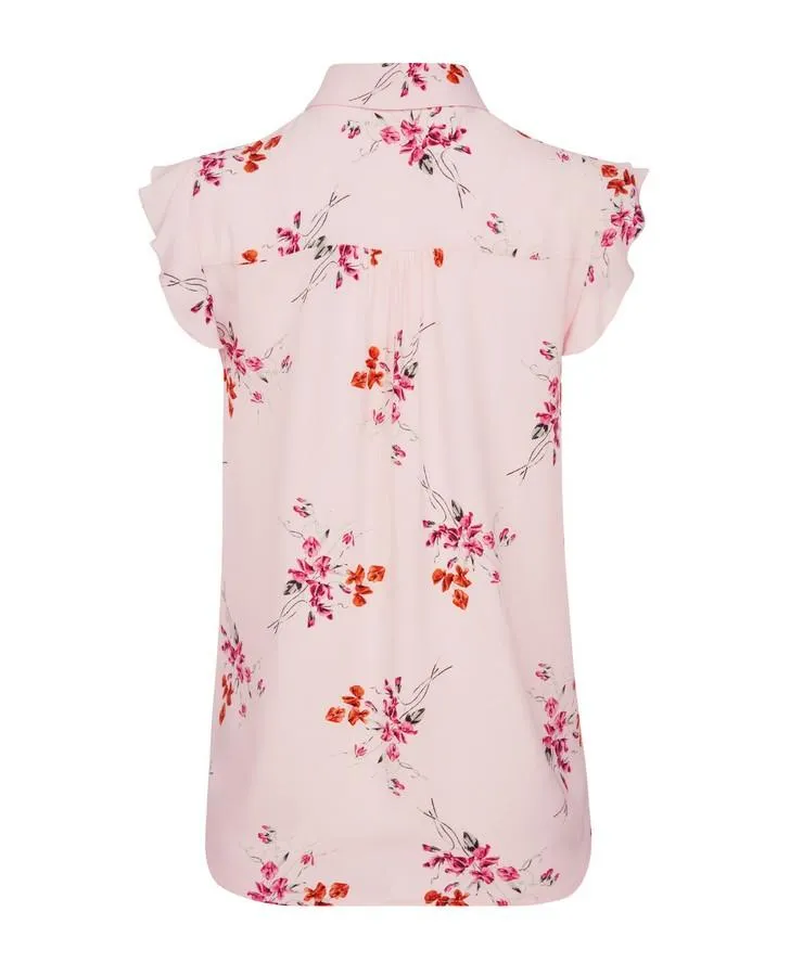 Sweet Pea Bouquet Button Through Blouse