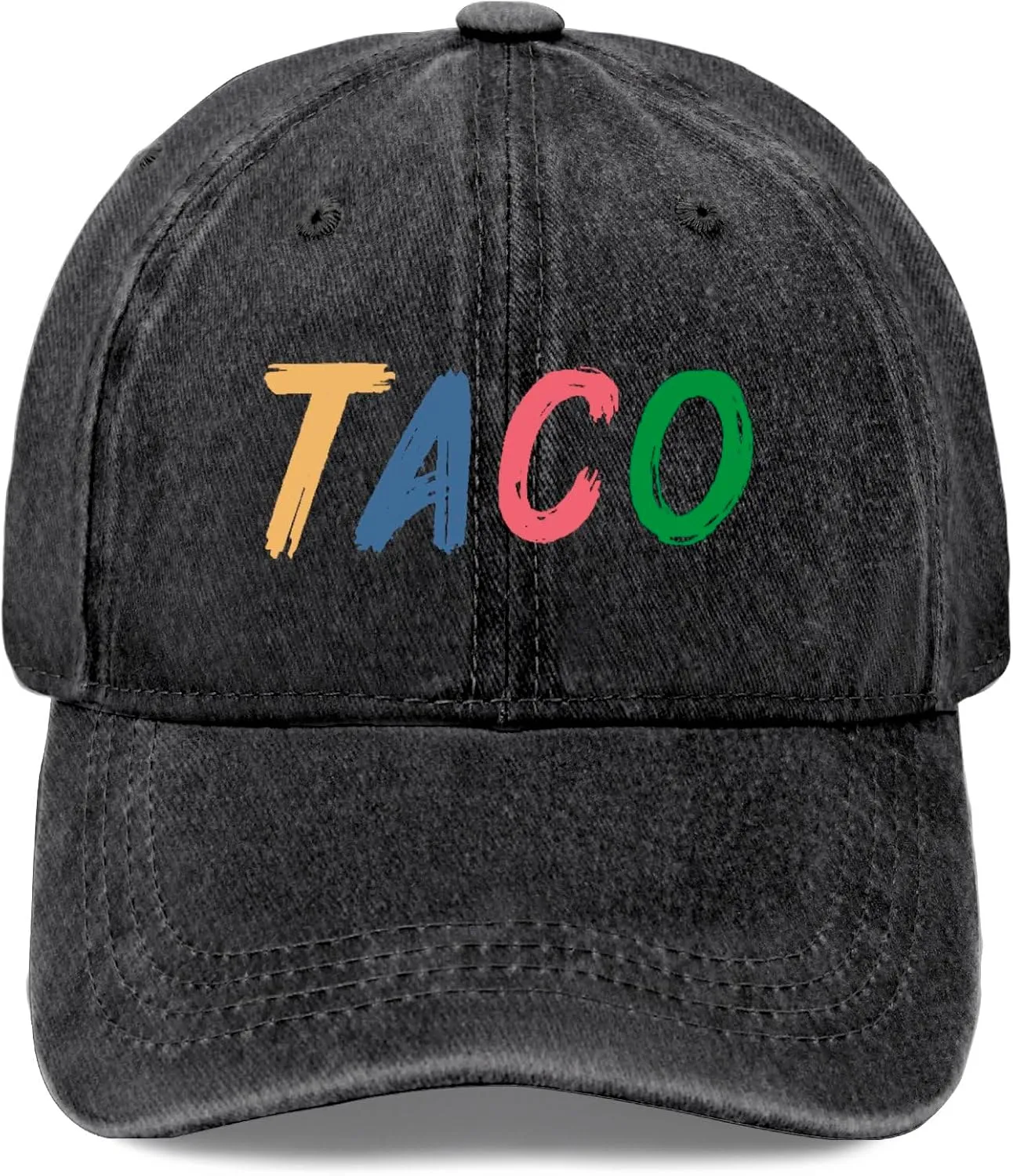 TACOTbaseball Cap for Baseball Hats for menwomen - Aesthetic Washed Taco hat, Trucker hat Men, Black Baseball Cap, Fitted Hats for Men, Inspired by Carhartt styleSun Protection Factor 50  