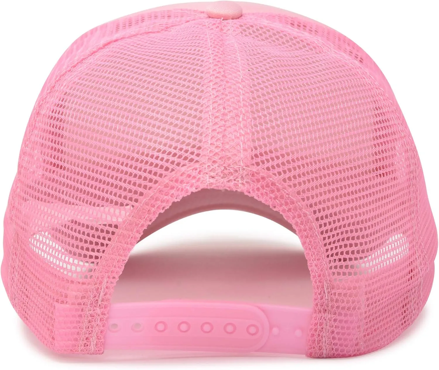 Trucker Hat Mesh Cap Solid Colors Lightweight with Adjustable Strap Small Braid