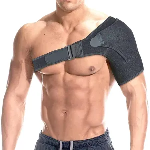 YIKANGHENG Shoulder Brace, Adjustable Large Size Shoulder Support for Men and Women Spoorts and Relife of Pain (Black)